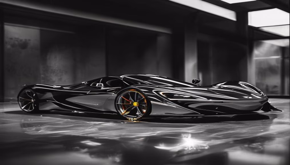 Mclaren artura hybrid em fotografia editorial de luxo