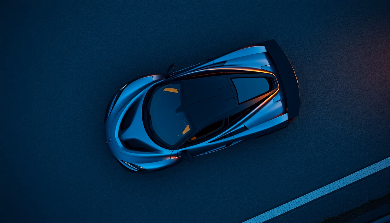 mclaren p1 hybrid in editorial style