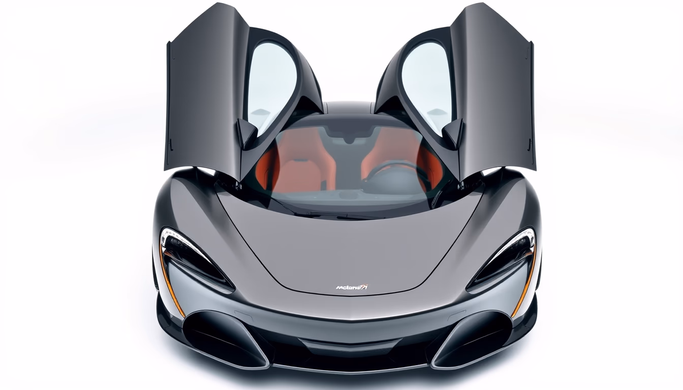 mclaren p1 hybrid in editorial style