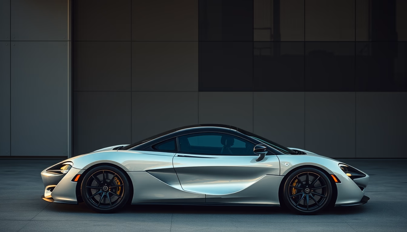 mclaren p1 hybrid in editorial style