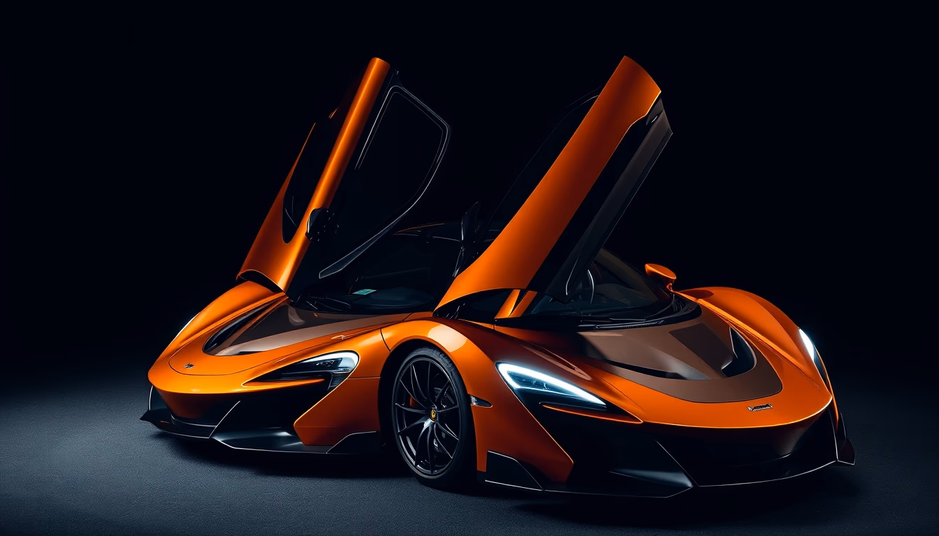 mclaren p1 hybrid in editorial style