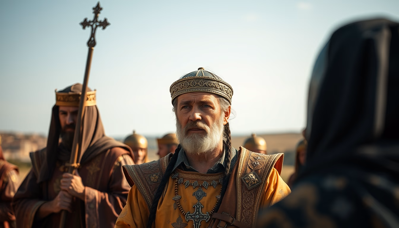 medieval florin gold in editorial style