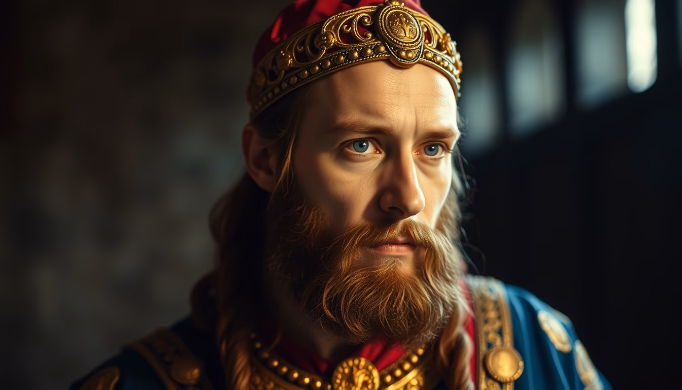 medieval florin gold in editorial style