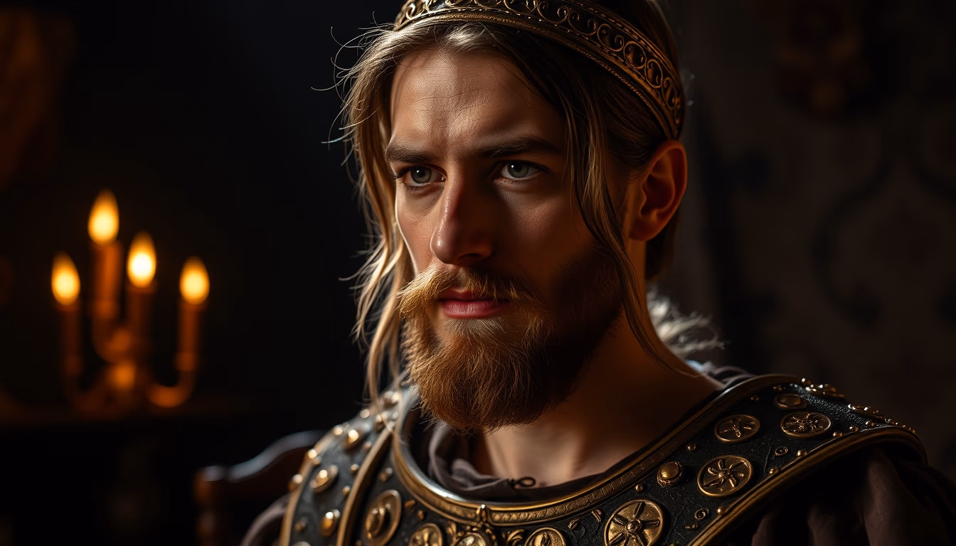 medieval florin gold in editorial style