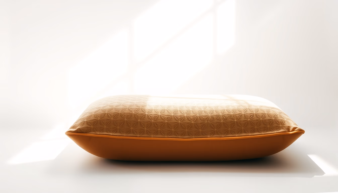 meditation cushion sunlight in editorial style