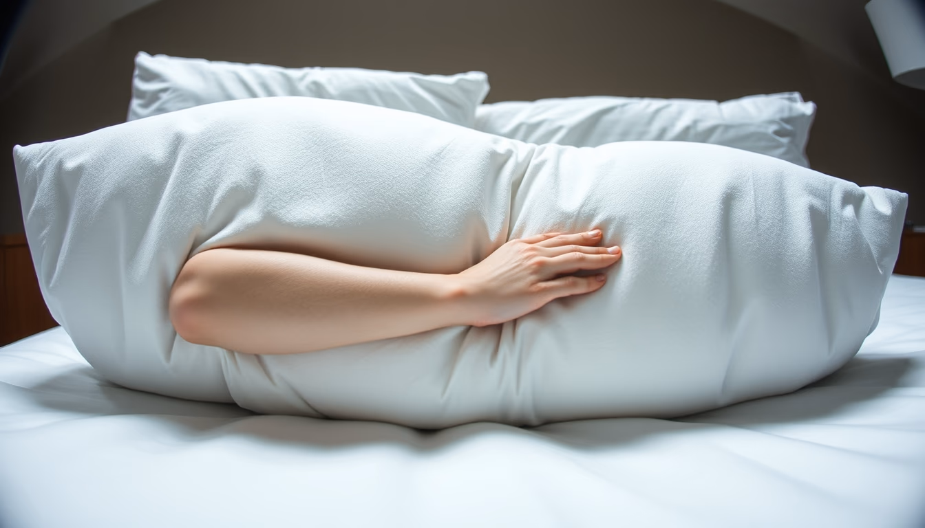 memory foam pillow in editorial style