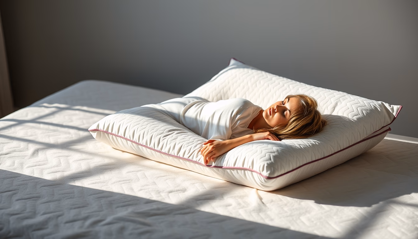 memory foam pillow in editorial style