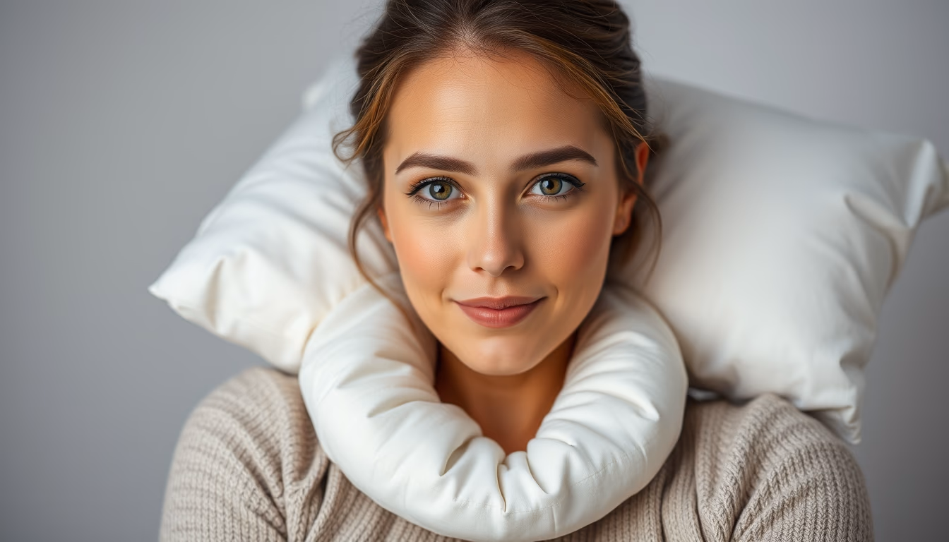 memory foam pillow in editorial style