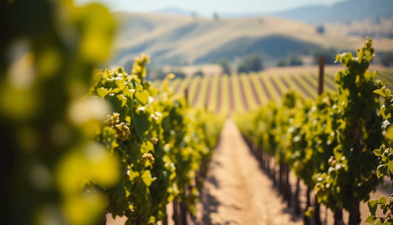 mendoza argentine vineyard in editorial style