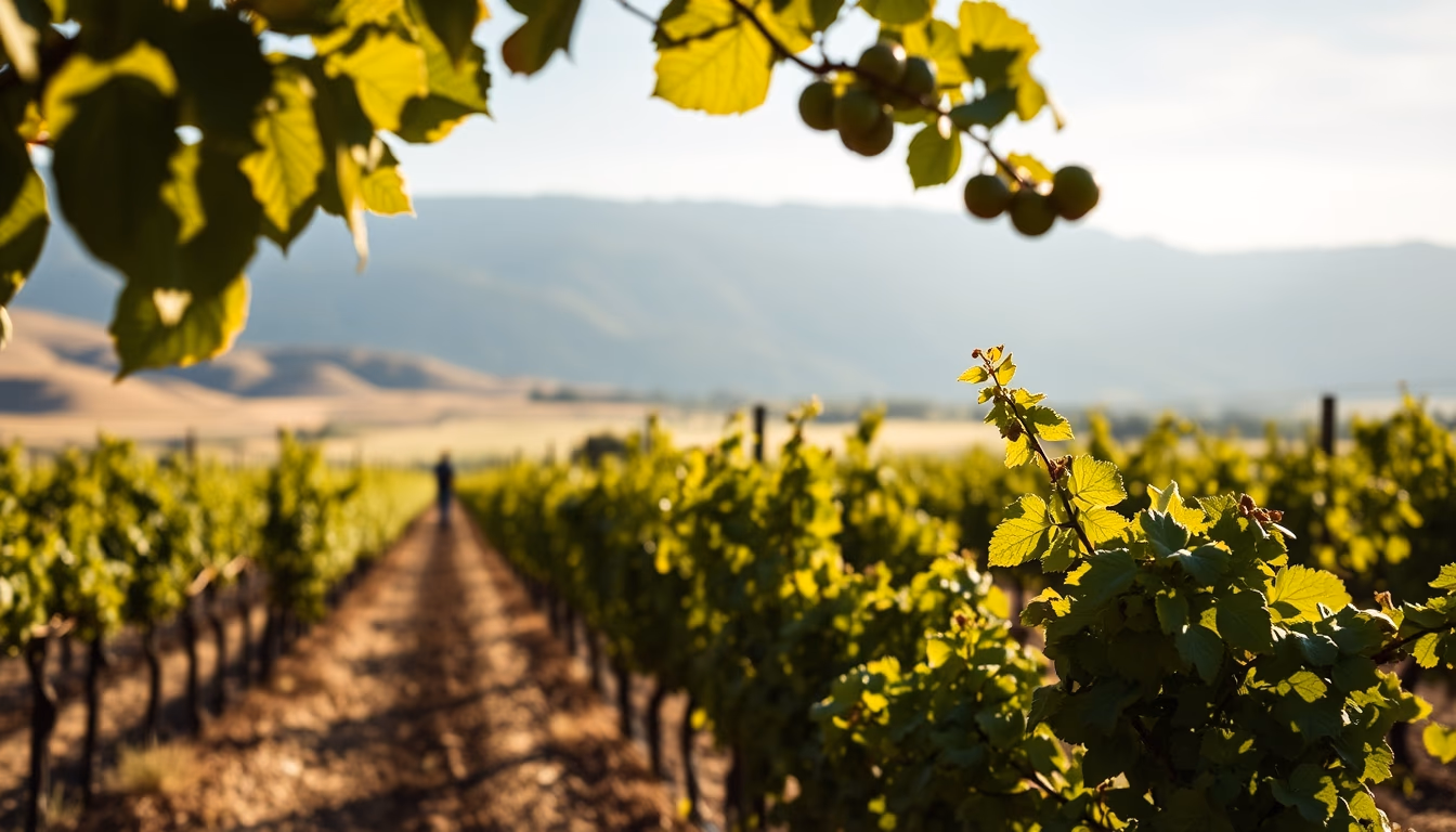 mendoza argentine vineyard in editorial style