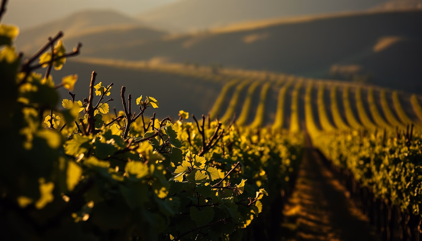 mendoza argentine vineyard in editorial style