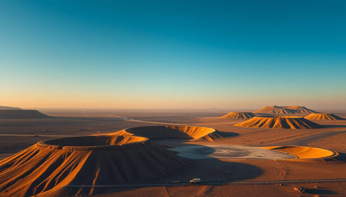 mercury surface craters in editorial style