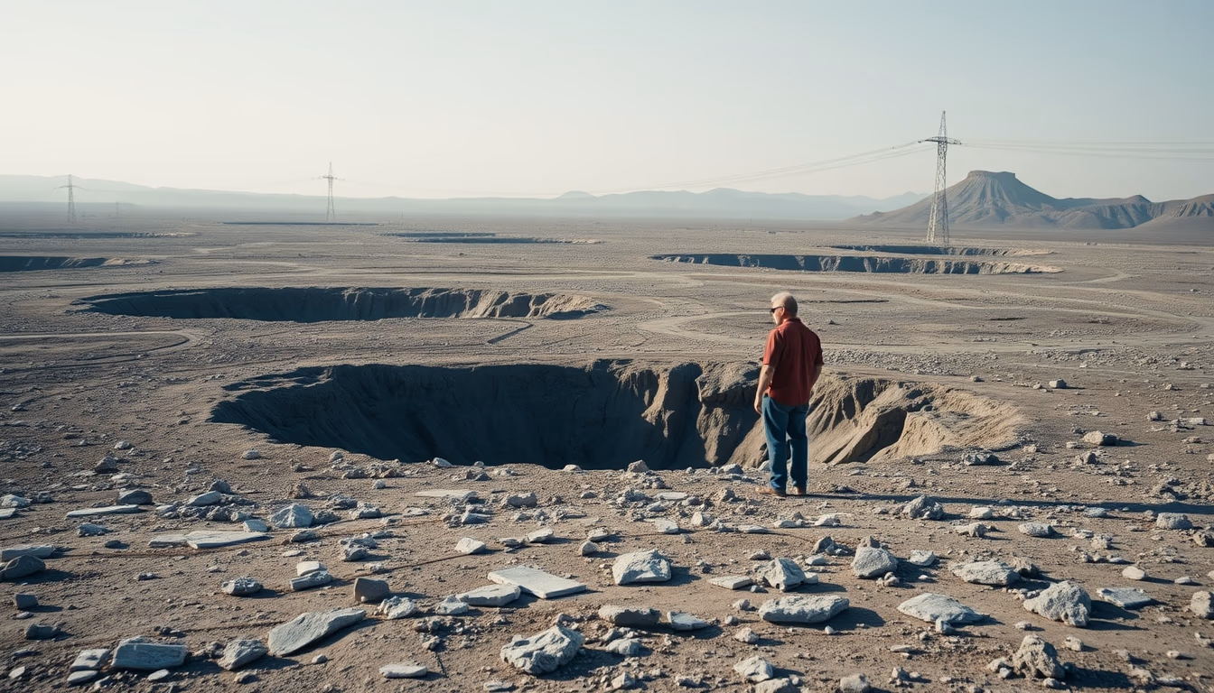 mercury surface craters in editorial style