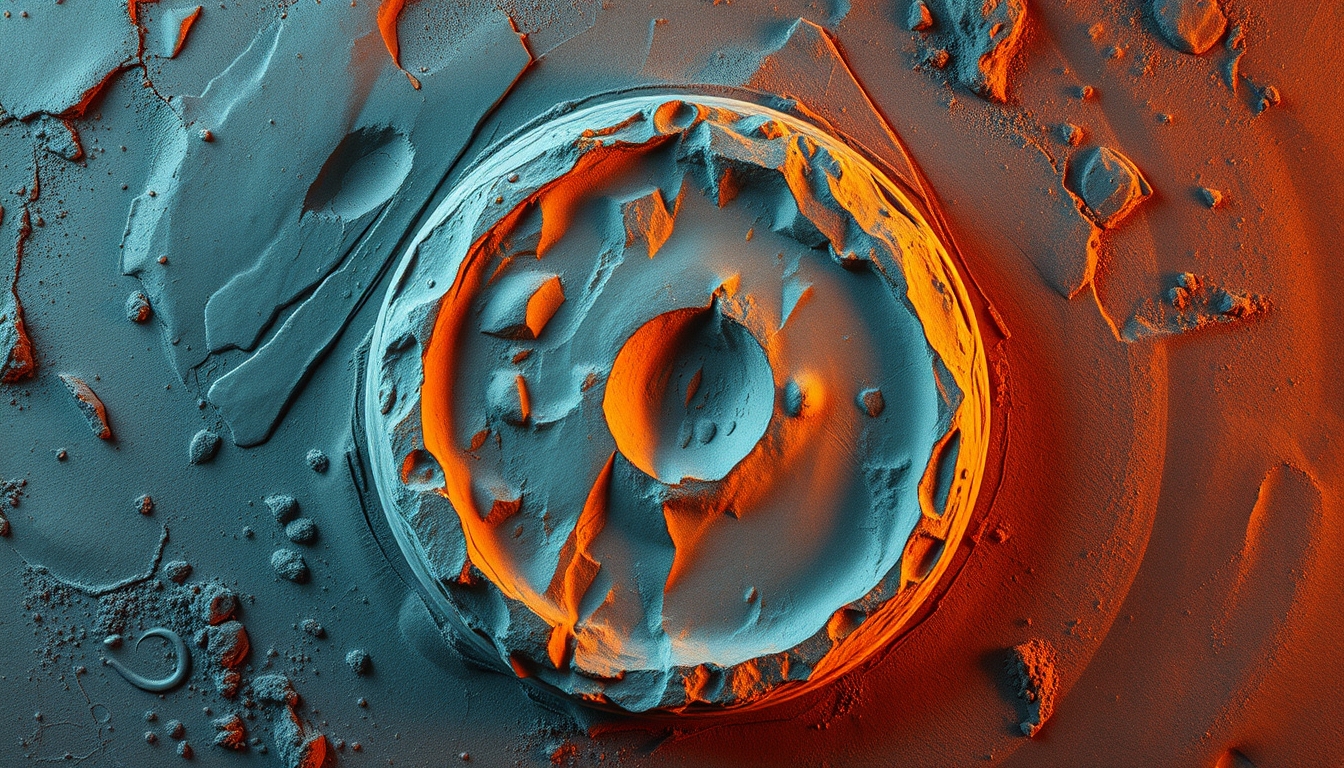 mercury surface craters in editorial style