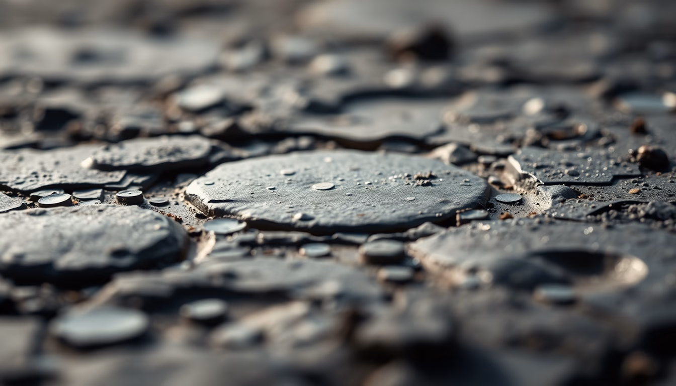 mercury surface craters in editorial style