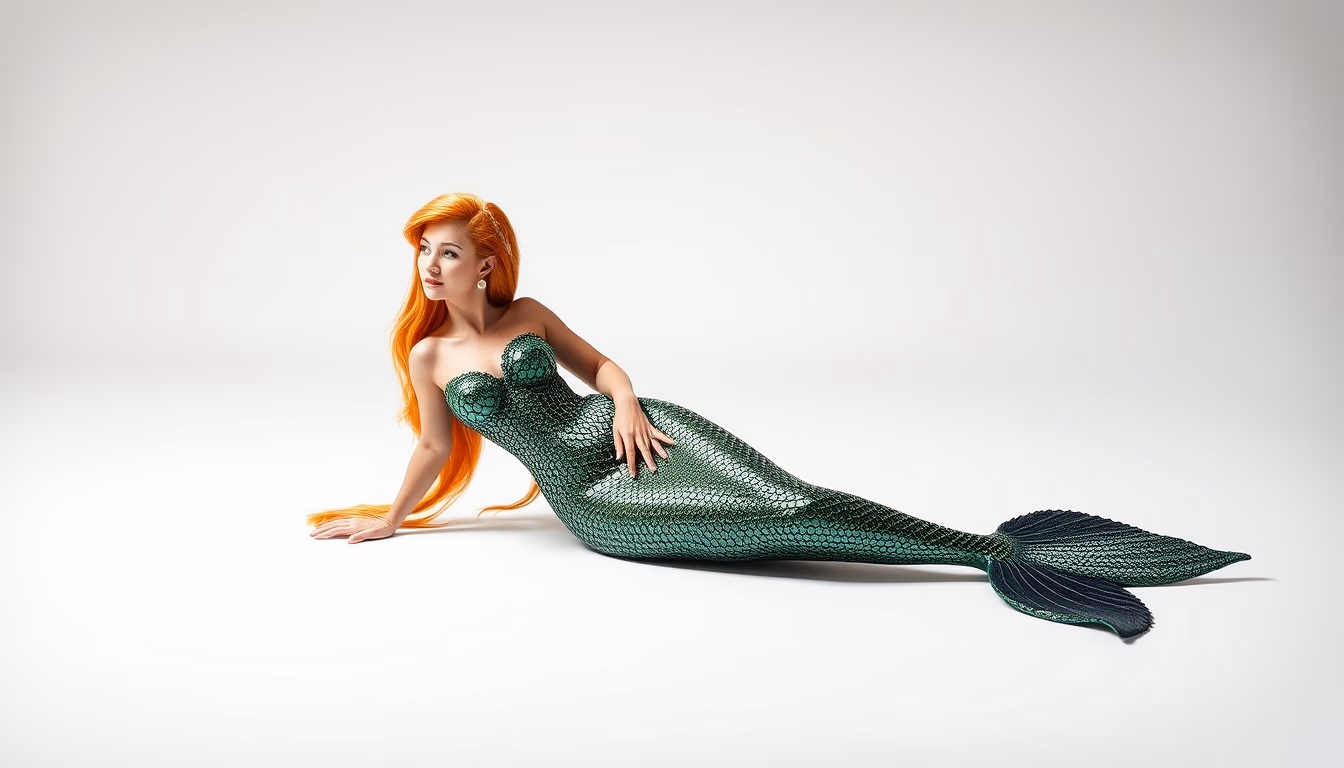 mermaid copenhagen in editorial style