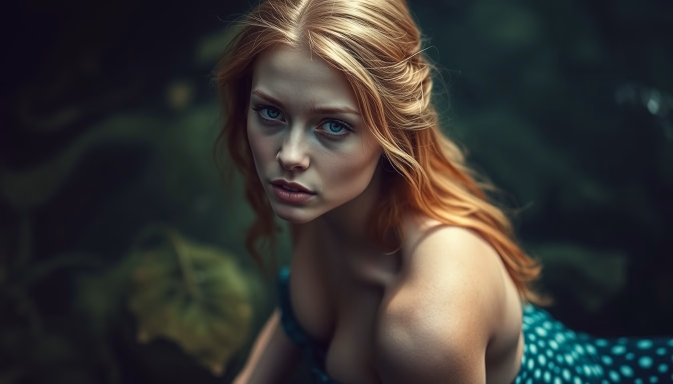 mermaid copenhagen in editorial style