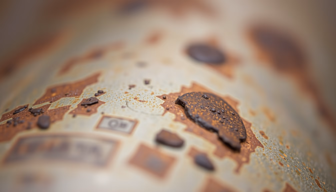 Metal corrosion patina em estilo editorial