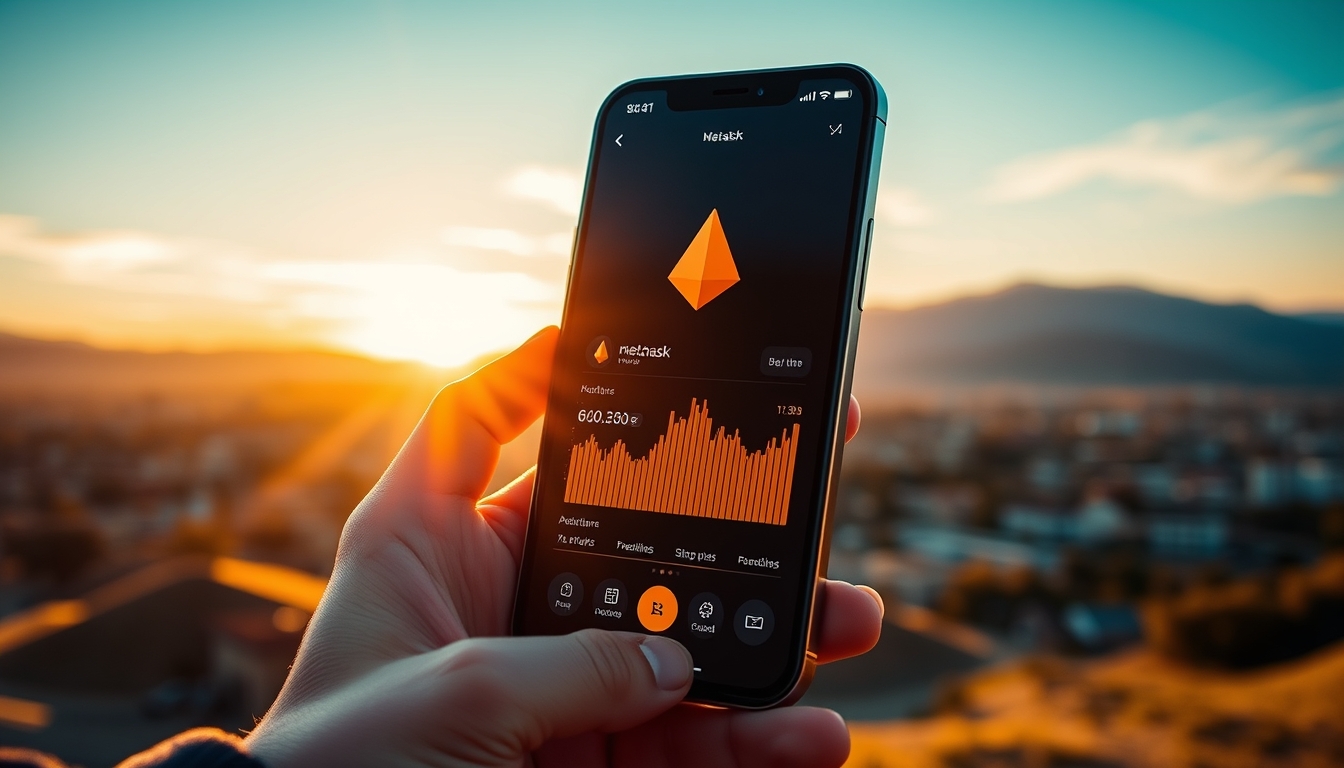 metamask wallet UI on smartphone screen in editorial style