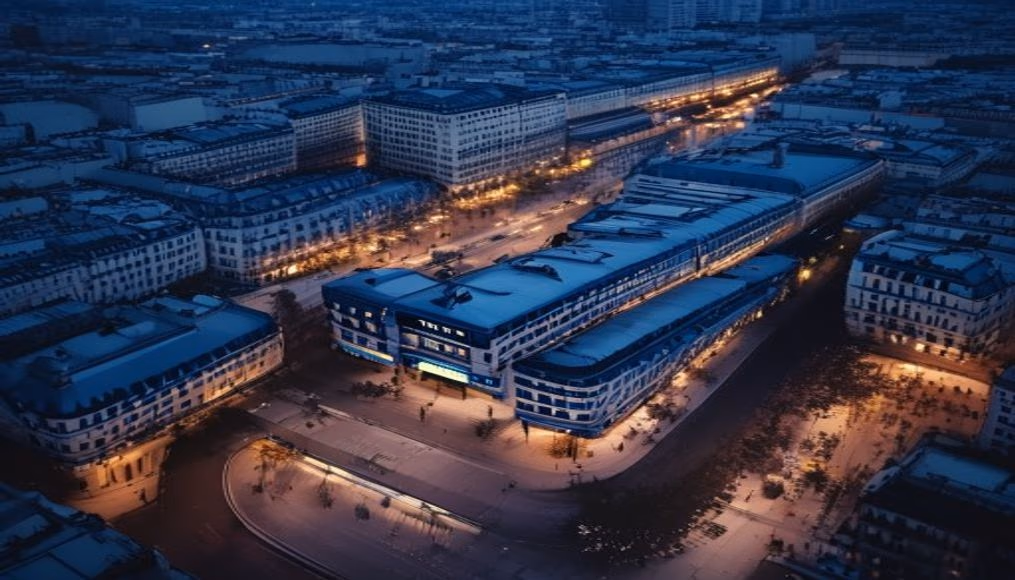 metro paris station in editorial style