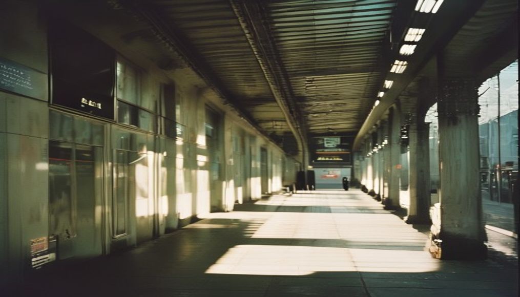 metro paris station in editorial style
