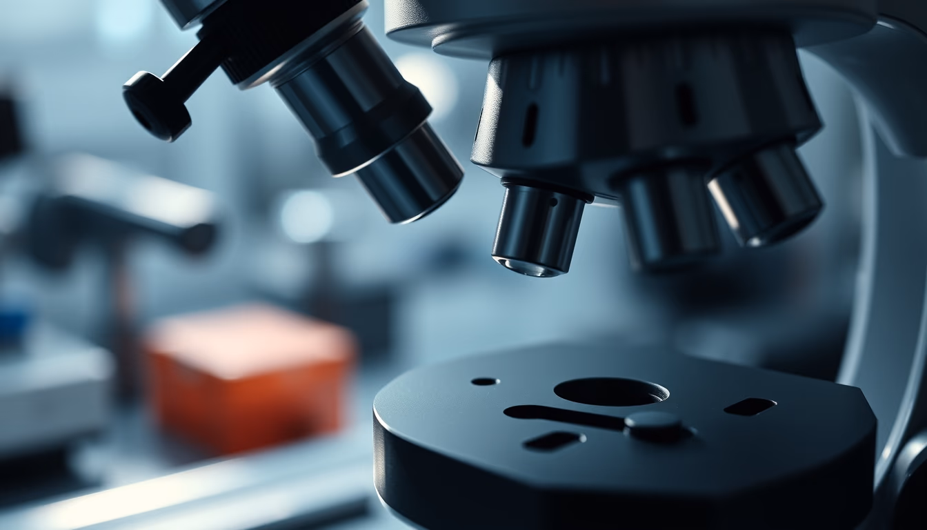 microscope view cell culture in editorial style