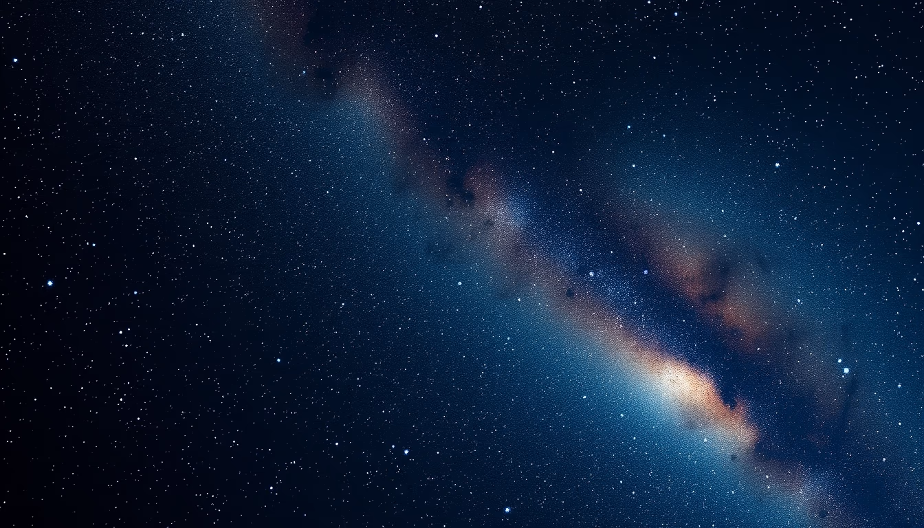 milky way center galactic in editorial style