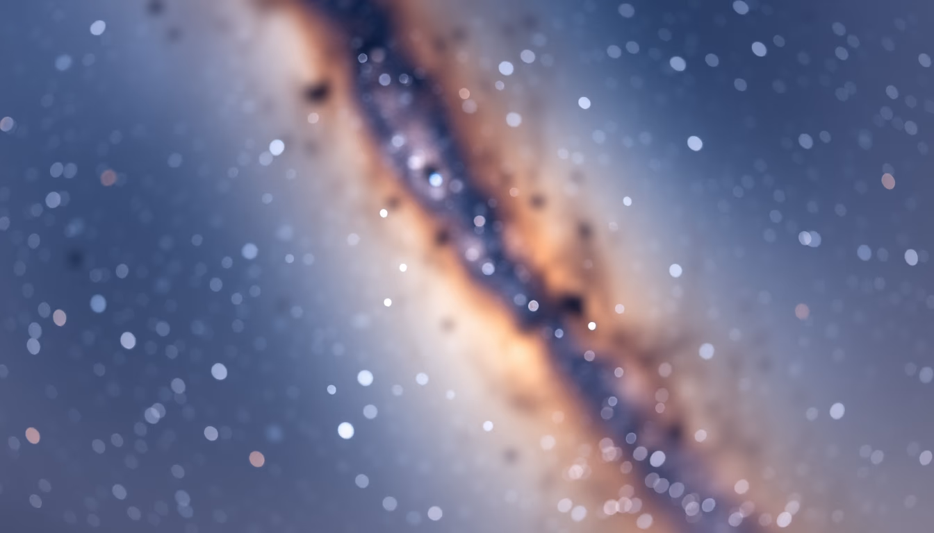 milky way center galactic in editorial style