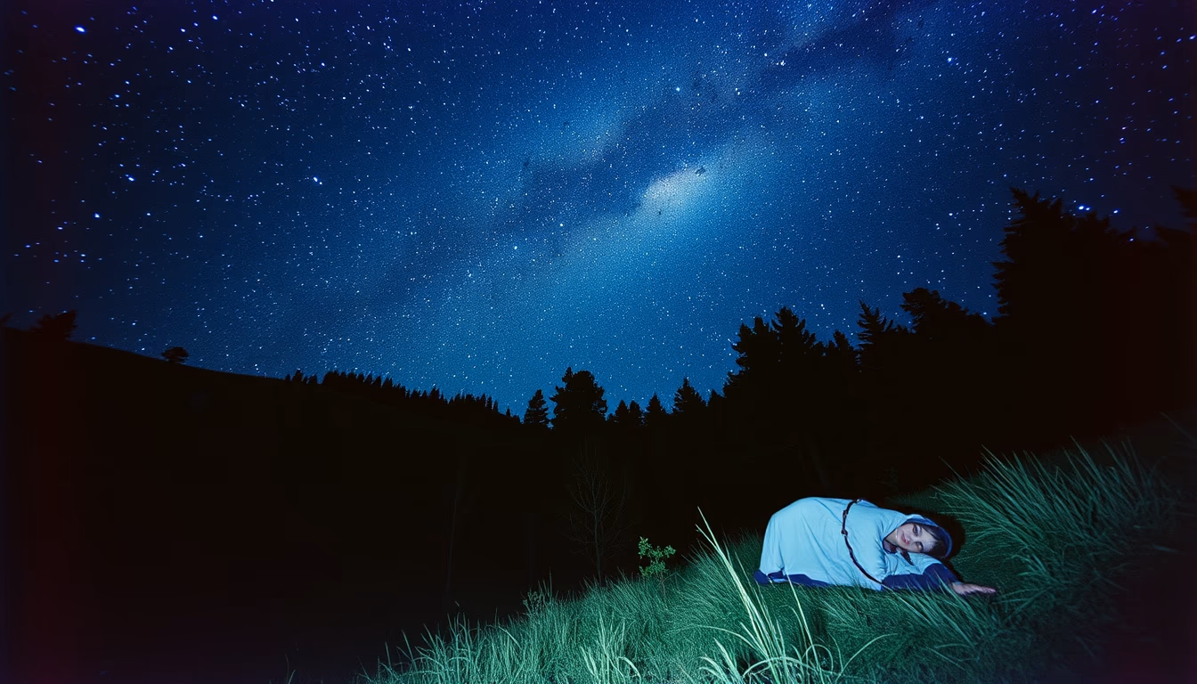 milky way galaxy long exposure in editorial style