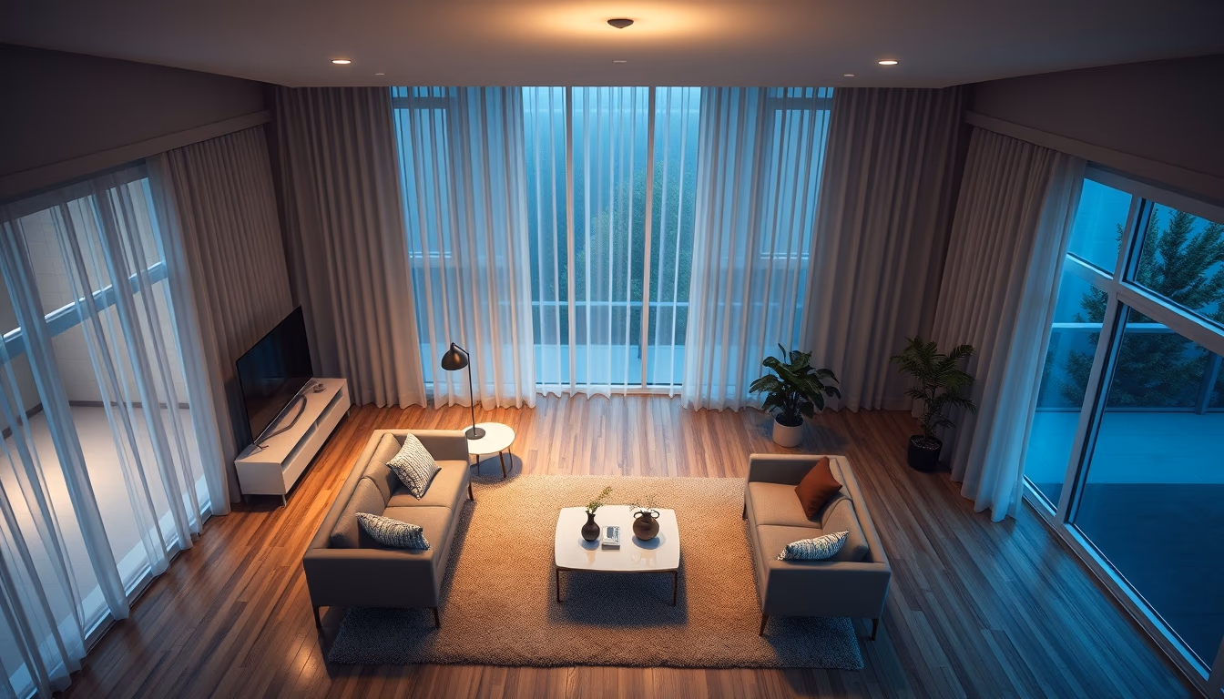 minimalist living room interior in editorial style