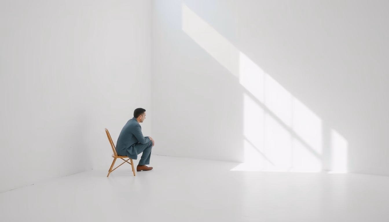 minimalist white space in editorial style