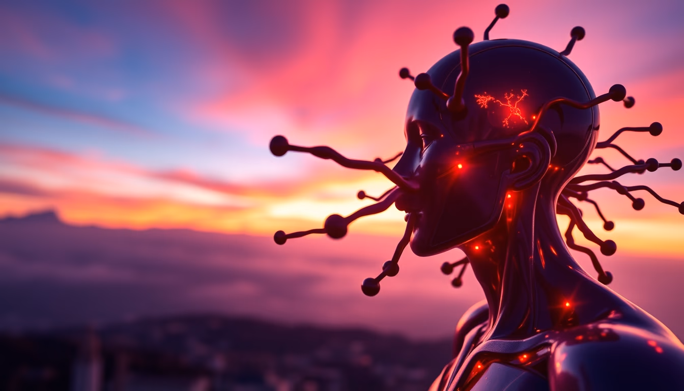 mitochondria 3d render in editorial style