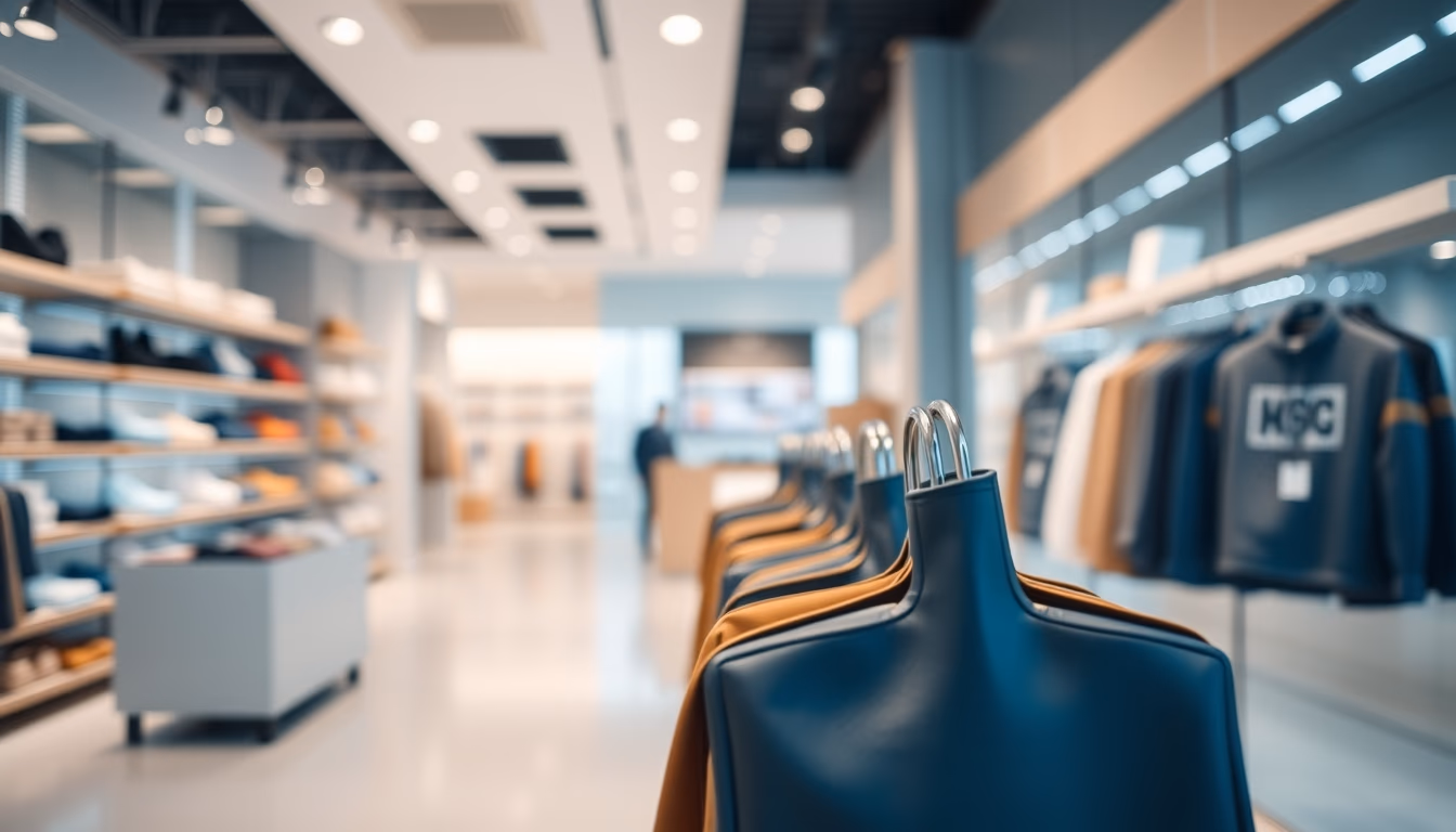 Modern retail store minimalist em estilo editorial