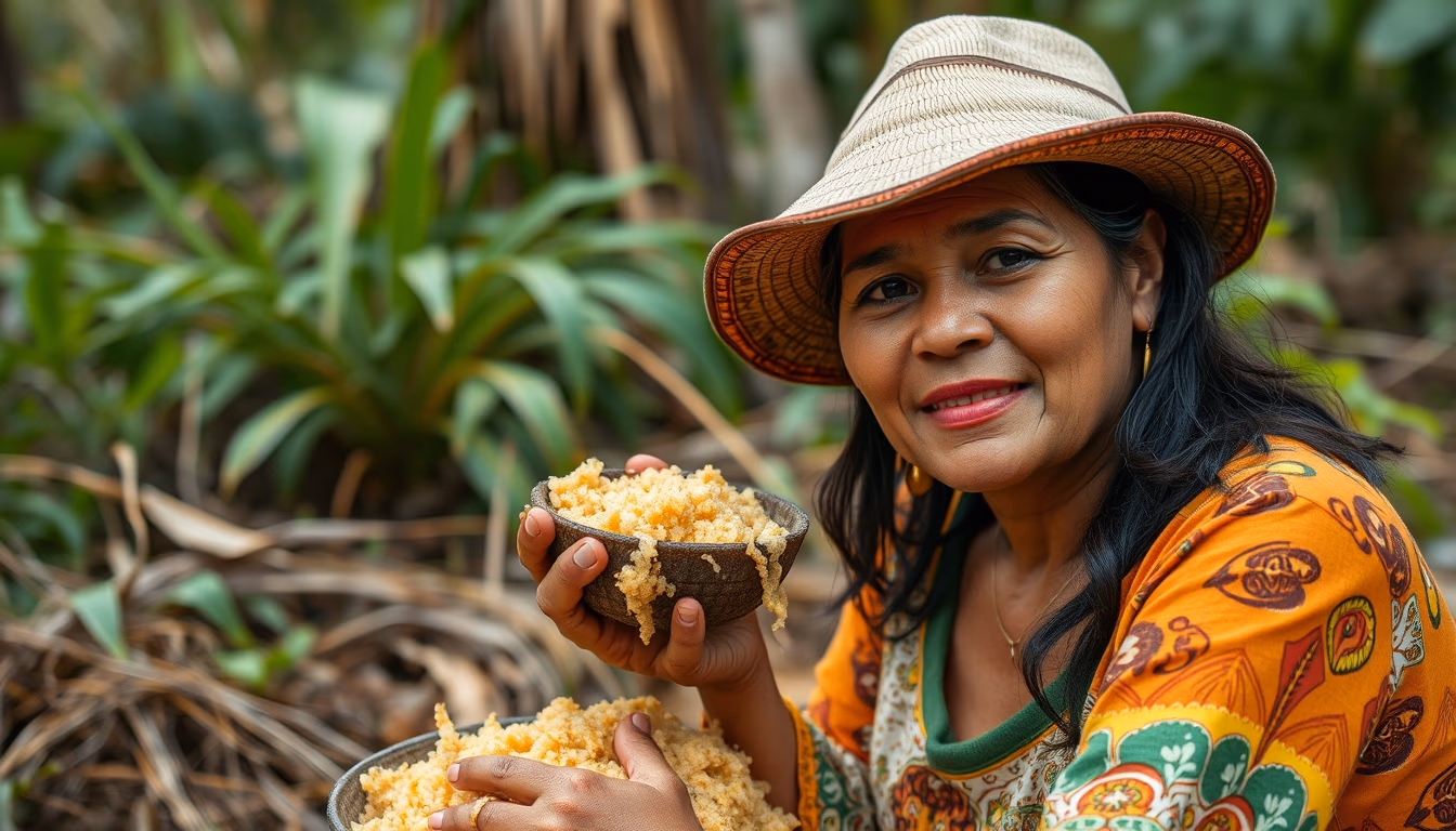mofongo puerto rican in editorial style