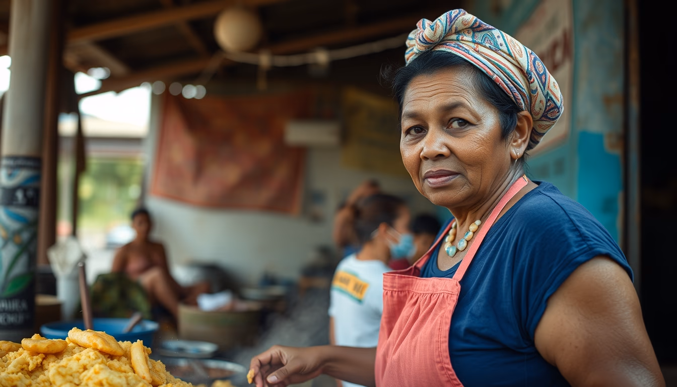 mofongo puerto rican in editorial style