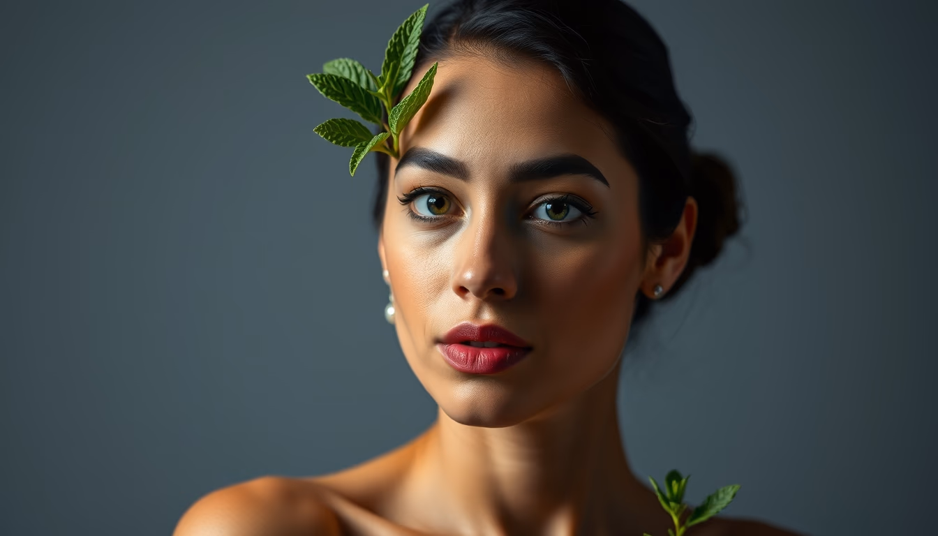 mojito mint lime in editorial style