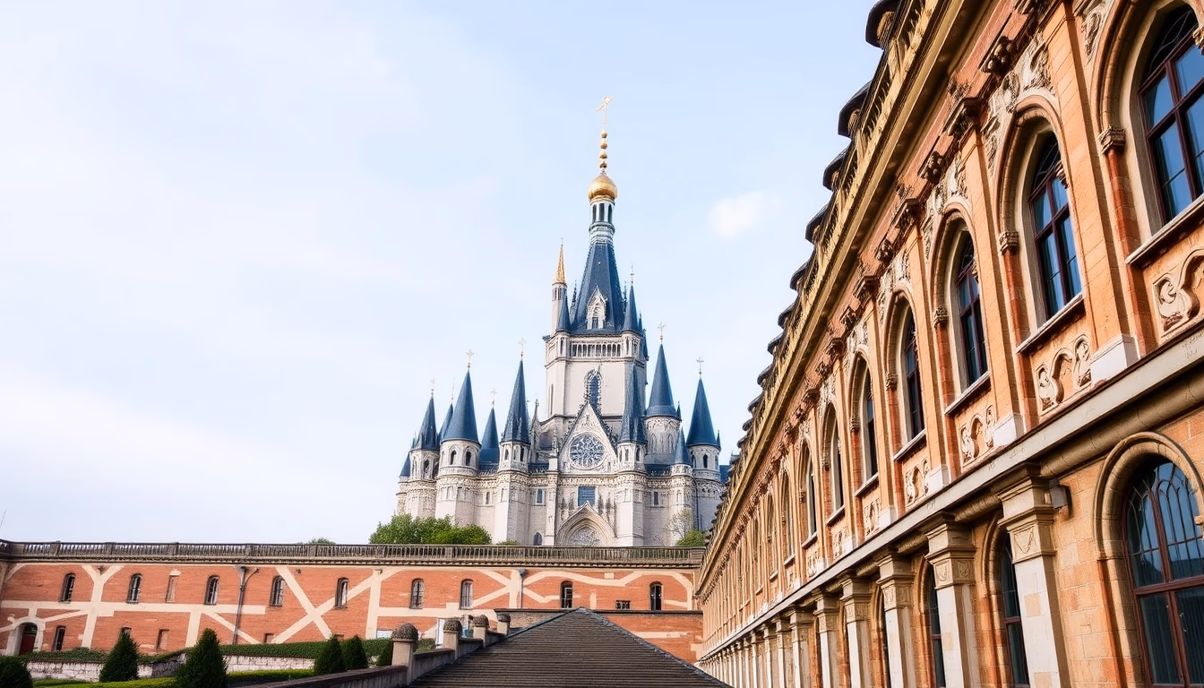 mont saint michel france in editorial style