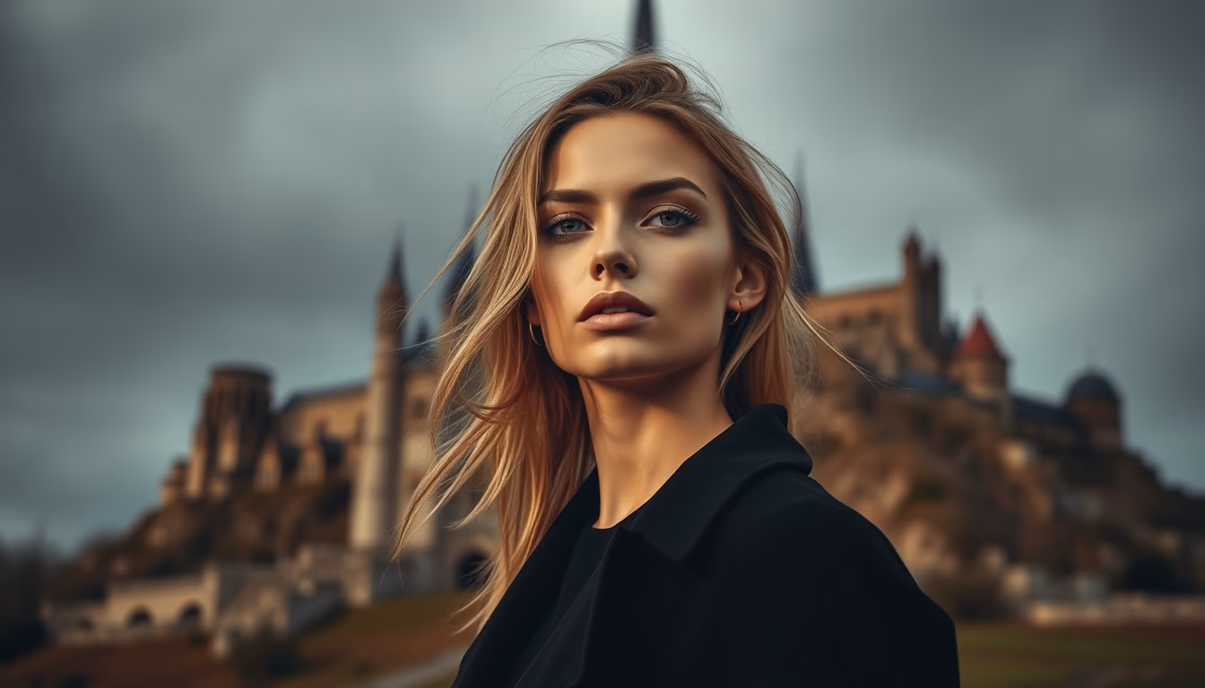 mont saint michel france in editorial style