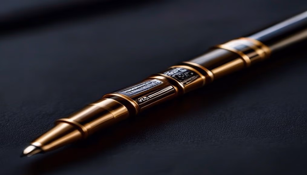 Montblanc meisterstuck 149 fountain pen em fotografia editorial de luxo