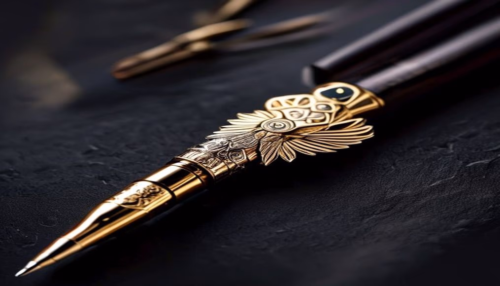 Montblanc meisterstuck 149 fountain pen em fotografia editorial de luxo