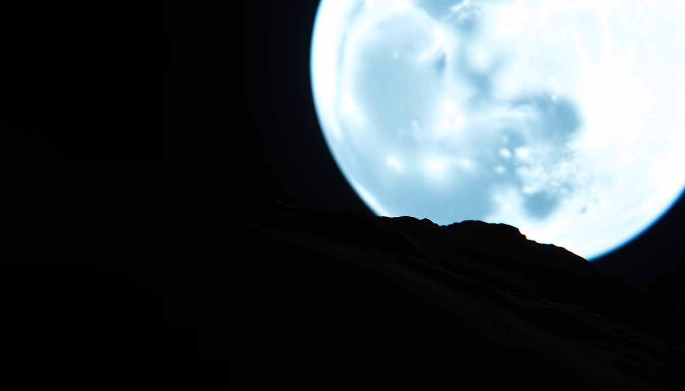 Moon detail crater closeup em estilo editorial