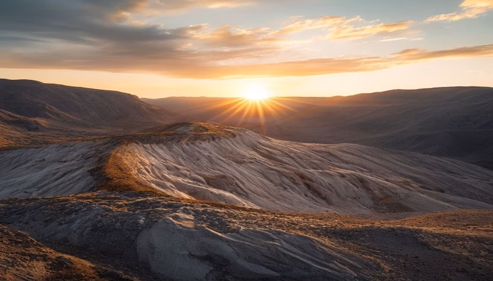 moraine glacial deposit in editorial style