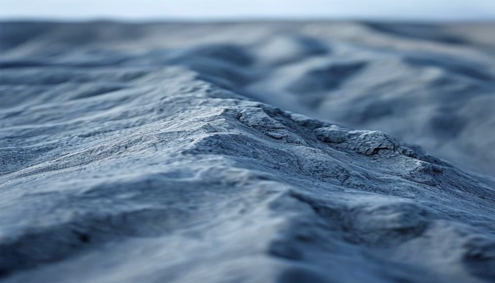 moraine glacial deposit in editorial style