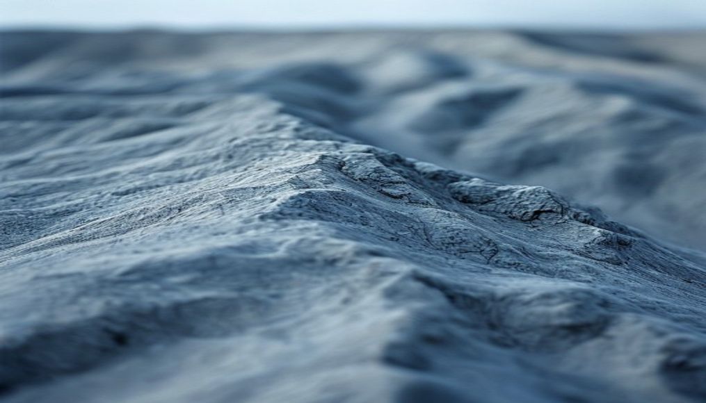 moraine glacial deposit in editorial style