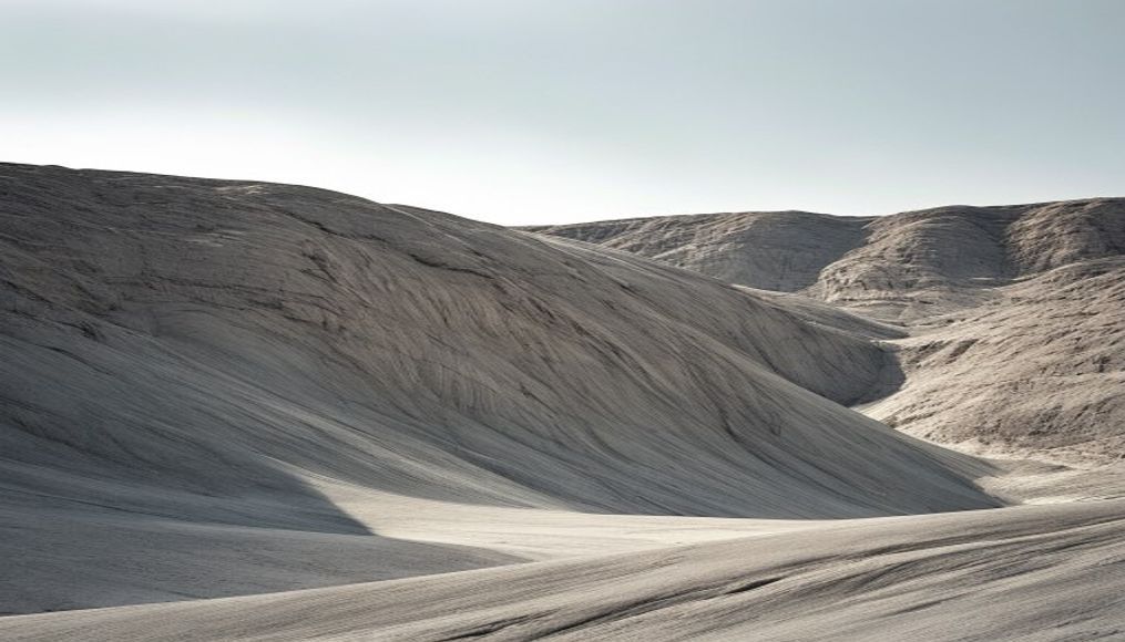 moraine glacial deposit in editorial style