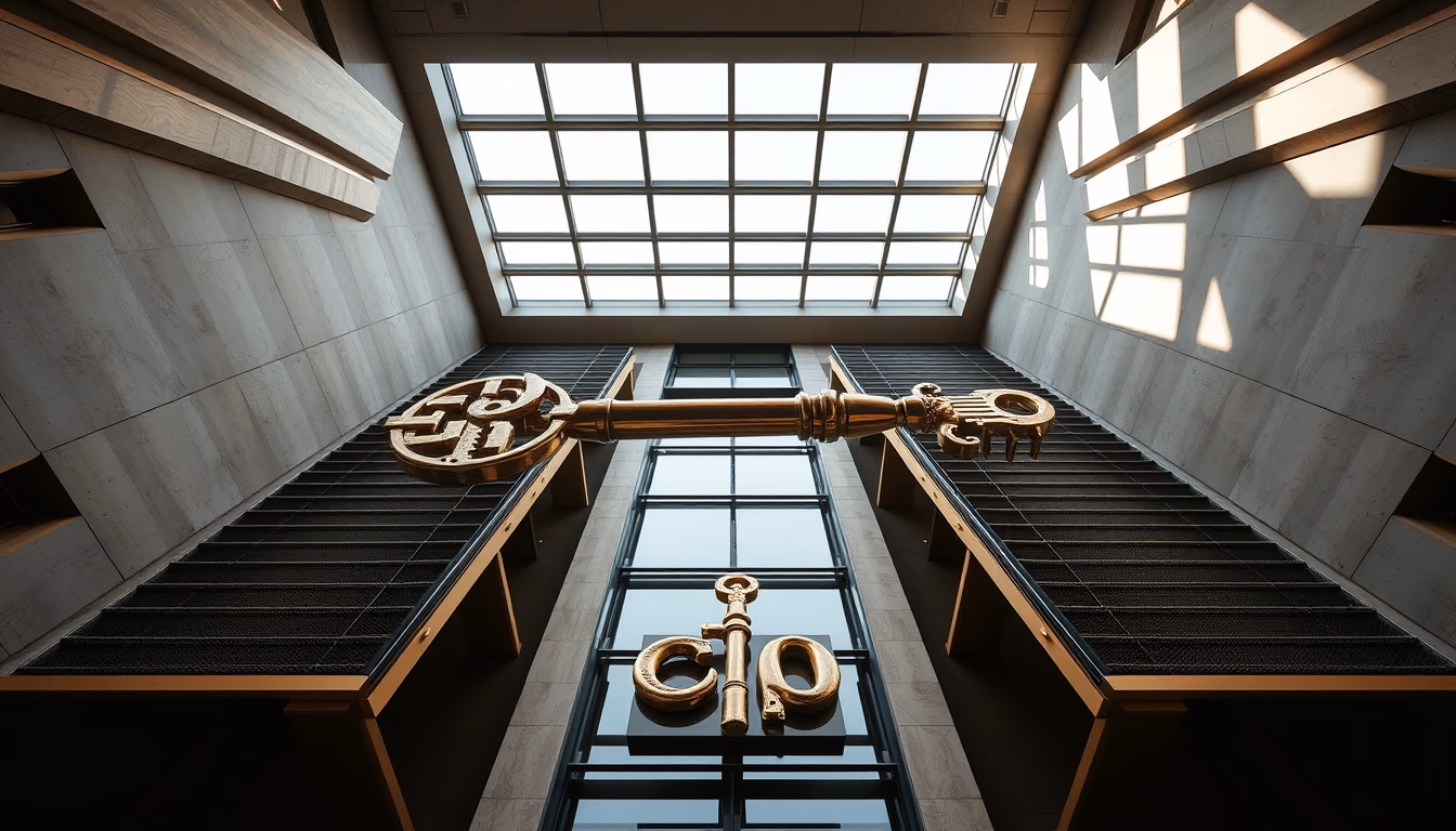 morse code key brass in editorial style