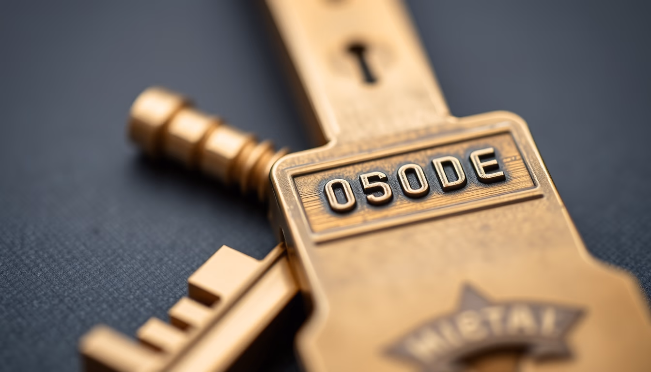 morse code key brass in editorial style