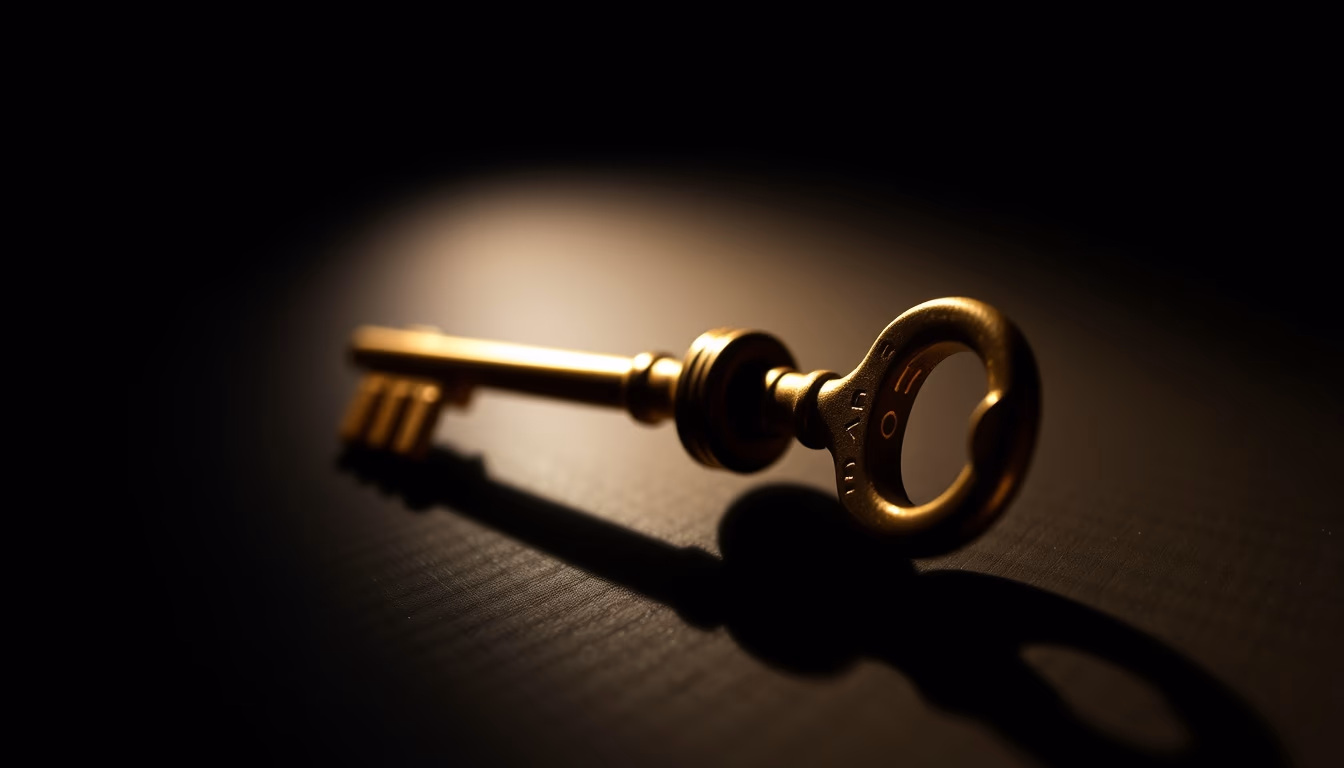 morse code key brass in editorial style