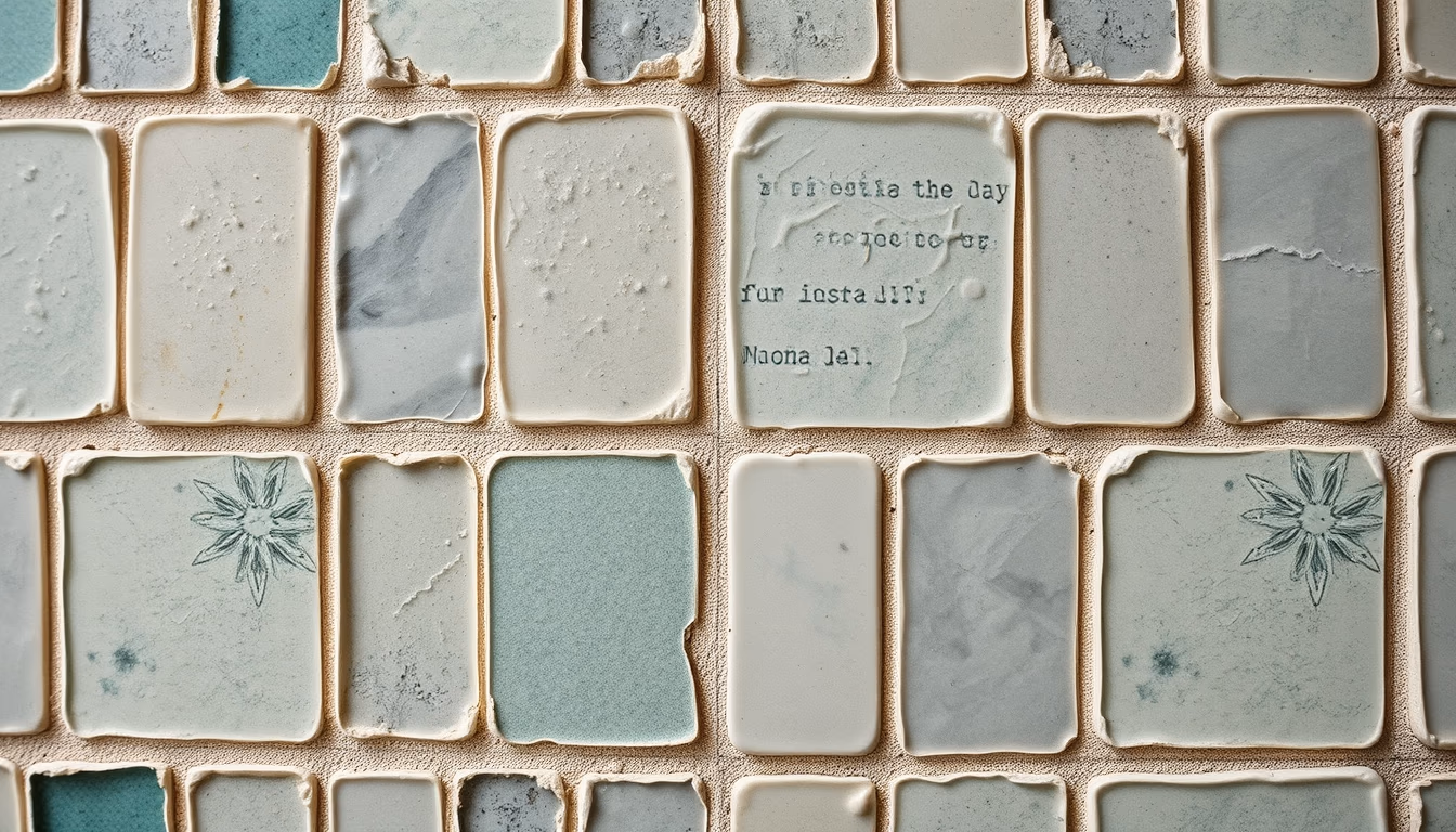 Mosaic tile detail em estilo editorial