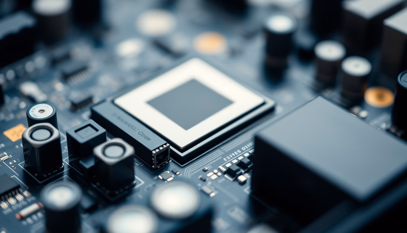 motherboard atx detail in editorial style